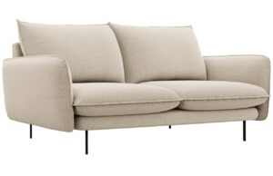 Cosmopolitan Design Béžová čalouněná dvoumístná pohovka Vienna 160 cm