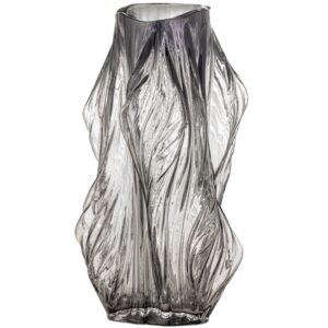 Bloomingville Šedá skleněná váza Tulla