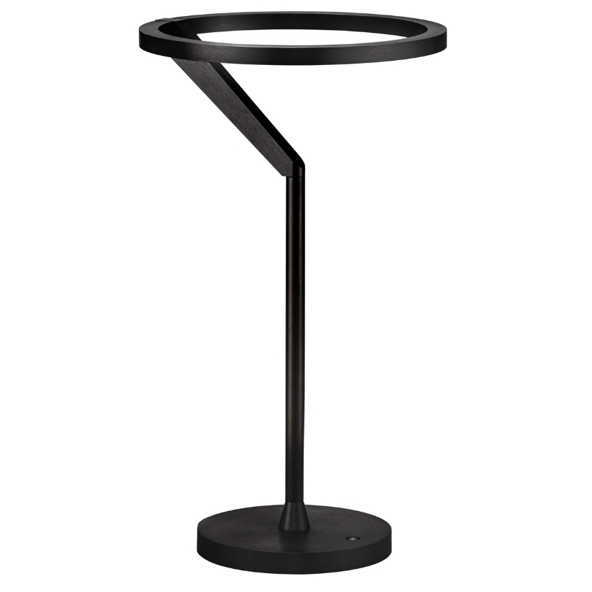 Nova Luce Černá kovová stolní LED lampa Tilia