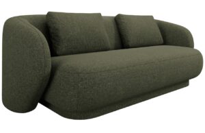 Cosmopolitan Design Zelená čalouněná dvoumístná pohovka Camden 169 cm