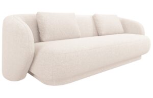 Cosmopolitan Design Světle béžová čalouněná trojmístná pohovka Camden 204 cm