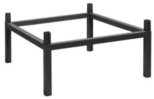 Nardi Antracitově šedý hliníkový barový nástavec na stůl Cube 80 x 80 cm