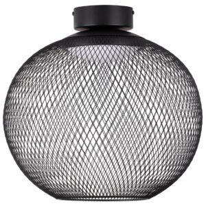 Nova Luce Černé kovové stropní LED světlo Kinetic 38 cm