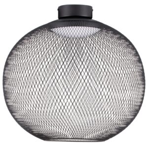 Nova Luce Černé kovové stropní LED světlo Kinetic 50 cm