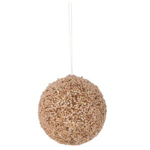 Bloomingville Zlatá plastová vánoční ozdoba Nicolet 9 cm