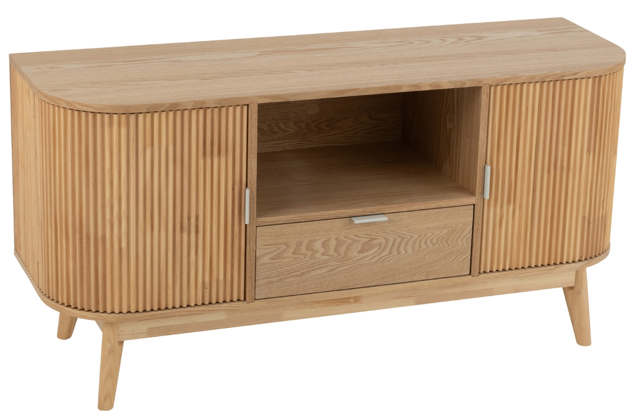 J-line Dřevěná komoda Rounded 120 x 40 cm