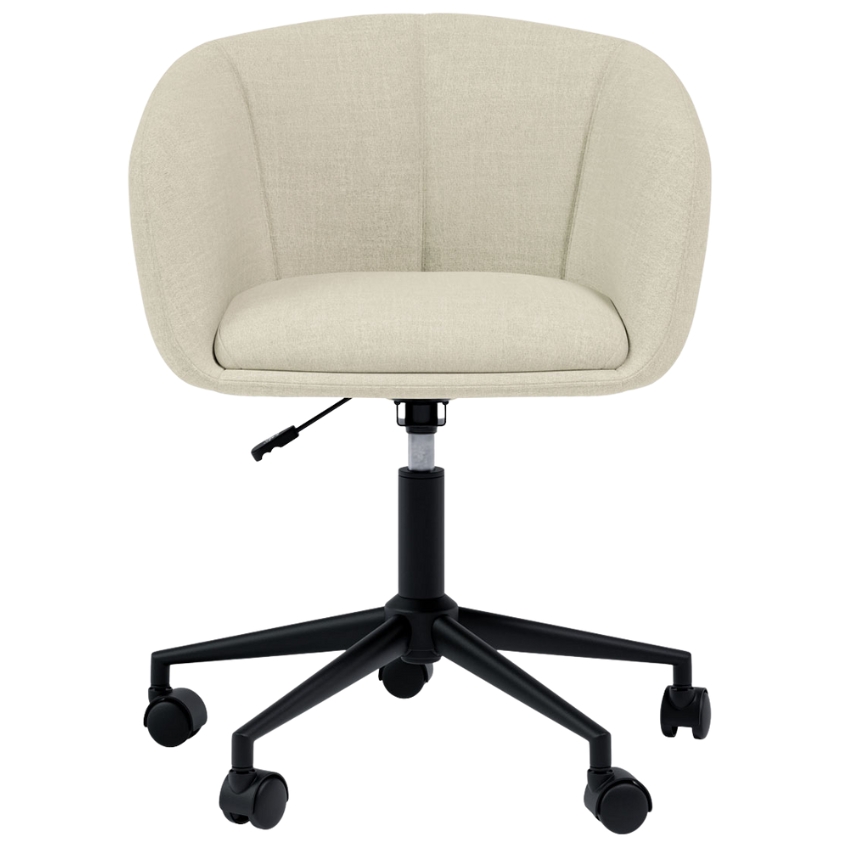 Somcasa Béžová čalouněná otočná konferenční židle Arizona