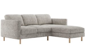 Micadoni Béžovošedá rohová pohovka Eden 250 cm