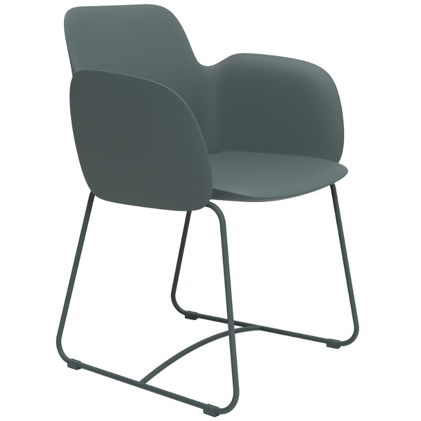 VONDOM Zelené plastové zahradní křeslo PEZZETTINA