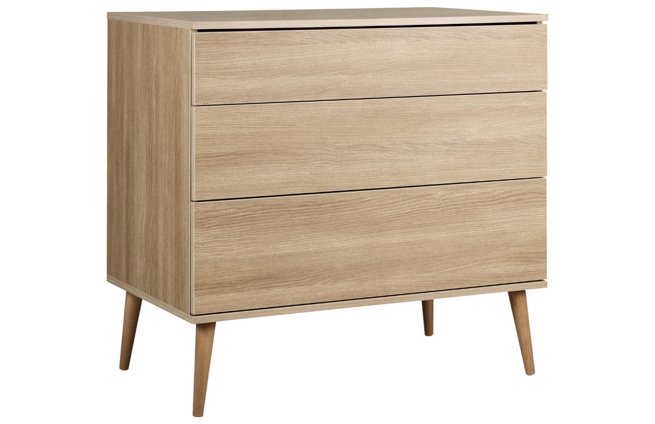 Přebalovací komoda Quax Flow 96 x 58 cm s dřevěným dekorem