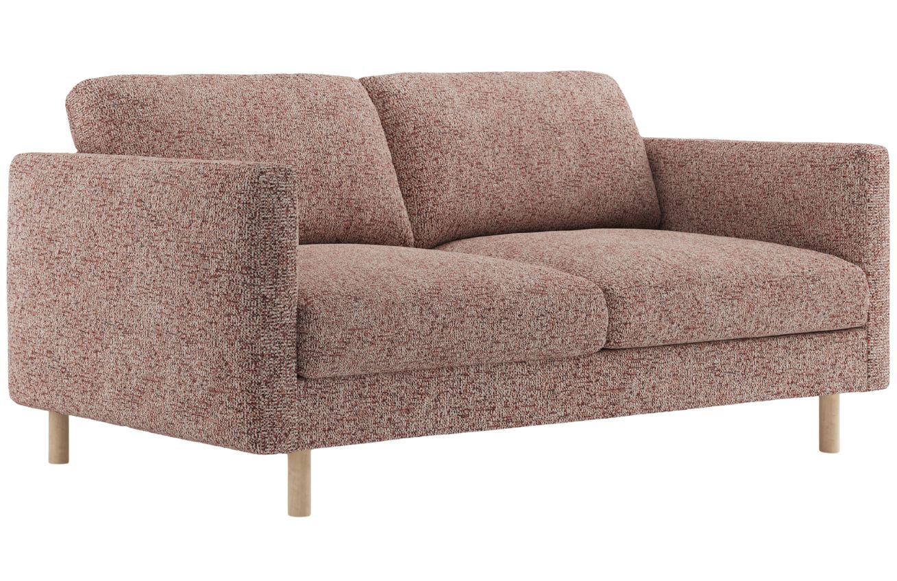 Micadoni Růžová dvoumístná pohovka Eden 146 cm