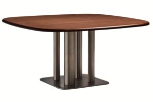 Kave Home Ořechový jídelní stůl Melvar 150 x 150 cm