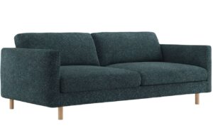 Micadoni Modrá čtyřmístná pohovka Eden 209 cm