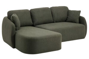 Kave Home Tmavě zelená rozkládací pohovka Laira 246 cm