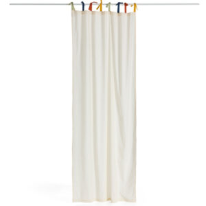 Kave Home Bílý bavlněný závěs Zelda 135 x 270 cm