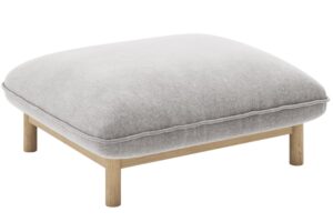 Micadoni Světle šedá podnožka Ada 80 x 65 cm