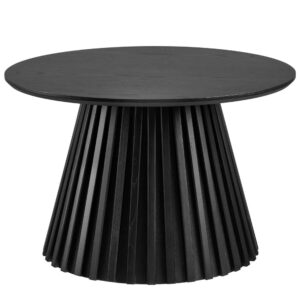 Nordic Living Černý dubový konferenční stolek Osaka 70 cm