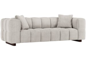 Micadoni Světle béžová rozkládací pohovka Puma 260 cm