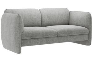 Micadoni Šedá dvoumístná pohovka Georgia 168 cm