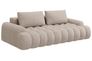 Cosmopolitan Design Pískově hnědá rozkládací pohovka Linz 250 cm