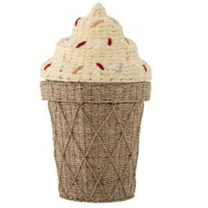 Bloomingville Úložný koš z přírodních vláken Cillie 72 cm