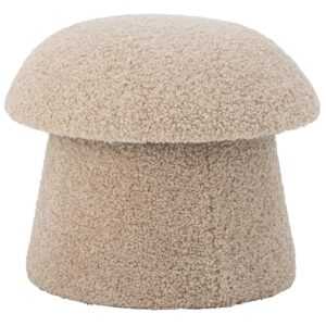 Bloomingville Béžový bouclé puf Bocca 46 cm