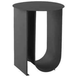 Jotex Černý kovový odkládací stolek LOSTALLO 40