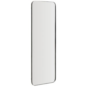 Kave Home Černé kovové závěsné zrcadlo Marco 100 x 30 cm