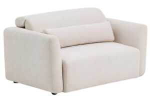 Kave Home Béžová dvoumístná pohovka Lares 150 cm s elektrickým posuvem