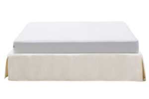 Kave Home Bílá dvoulůžková postel Jaira 150 x 190 cm