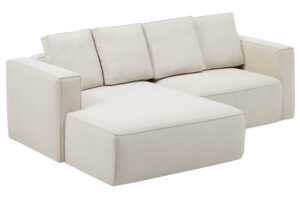 Kave Home Béžová rozkládací rohová pohovka Marela 236 cm