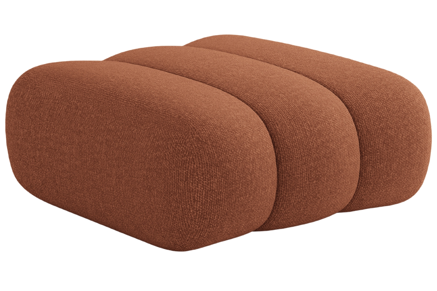 Cosmopolitan Design Terakotově oranžová podnožka Koge 95 x 95 cm