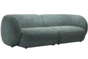 Micadoni Modrá čtyřmístná pohovka Kate 243 cm