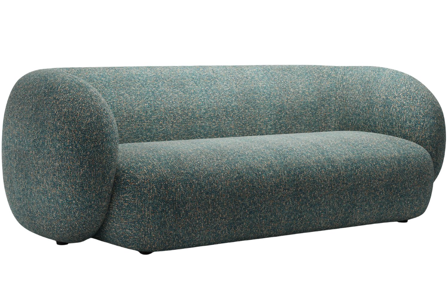 Micadoni Modrá trojmístná pohovka Kate 213 cm