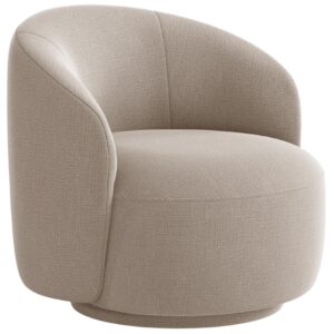 Micadoni Světle hnědé otočné křeslo Letizia