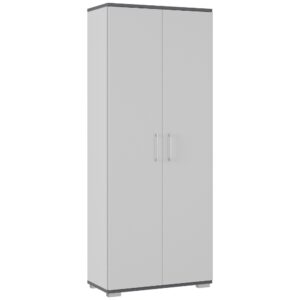 Germania Šedá kancelářská skříň Profi 2.0 200 x 80 cm