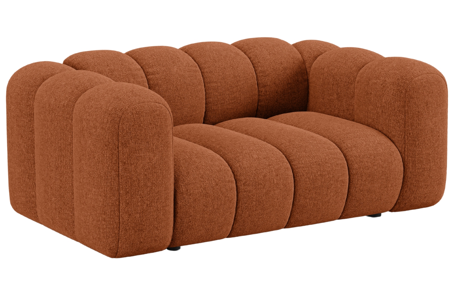 Micadoni Terakotově oranžová dvoumístná pohovka Lupine 170 cm