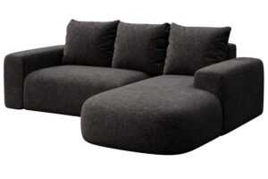 Rodier Antracitově šedá rohová pohovka Monce 255 cm