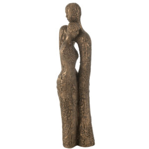 J-line Hnědá soška Affection 48