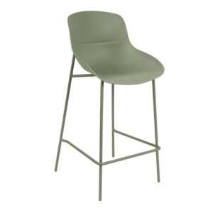 Somcasa Zelená plastová barová židle Fabian 66 cm