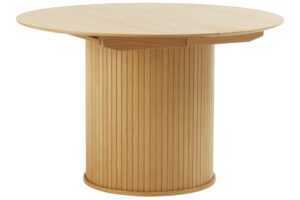 Unique Furniture Dubový rozkládací jídelní stůl Nola 120/167 x 120 cm