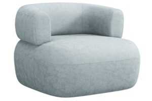 Windsor & Co Světle modré křeslo Aldrin