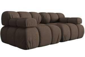 Micadoni Hnědá dvoumístná pohovka Bellis 188 cm