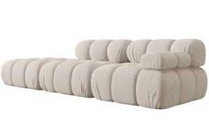 Micadoni Světle béžová čtyřmístná pohovka Bellis 282 cm