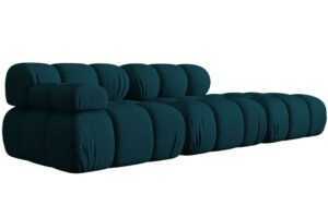 Micadoni Modrá čtyřmístná pohovka Bellis 282 cm