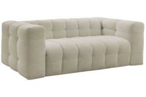 Bobochic Paris Béžová bouclé rozkládací pohovka Cloud 228 cm