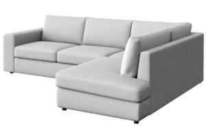 Rodier Světle šedá rohová pohovka Baga 297 cm