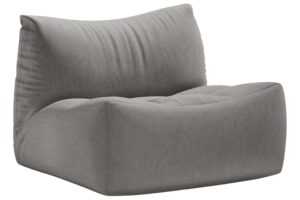 Micadoni Šedé sametové křeslo Tove