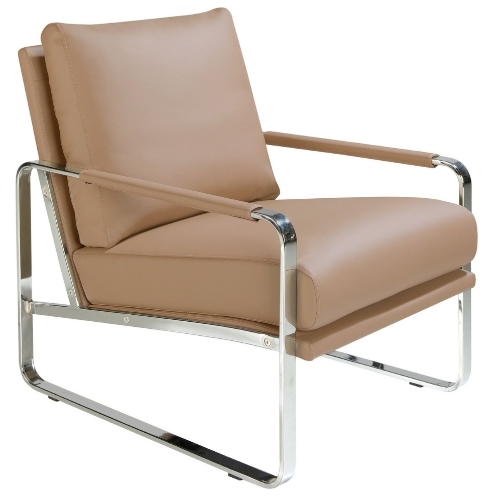 Angel Cerdá Béžové koženkové křeslo No. 5046