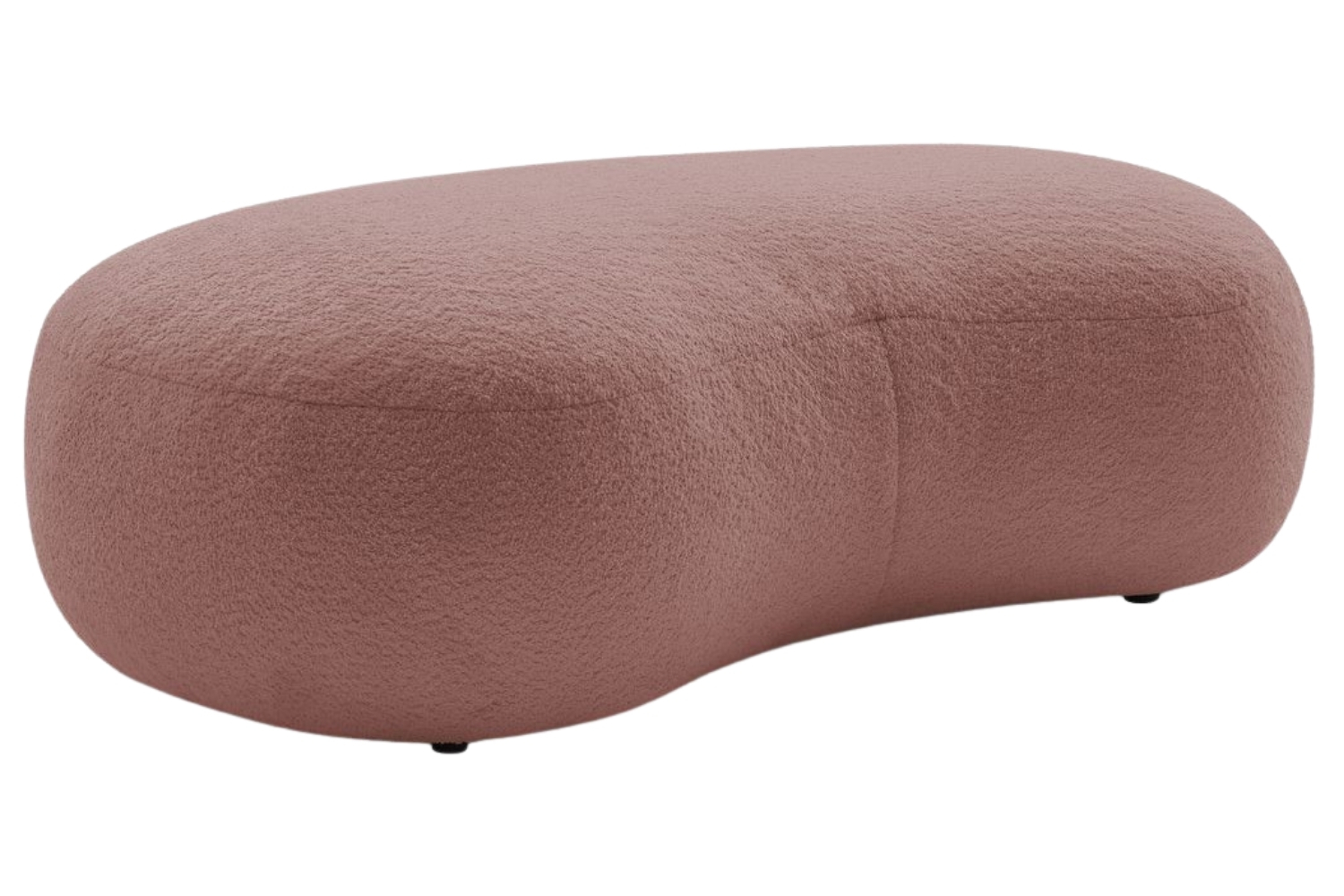 Bobochic Paris Růžová bouclé podnožka Saint-Germain 147 x 90 cm